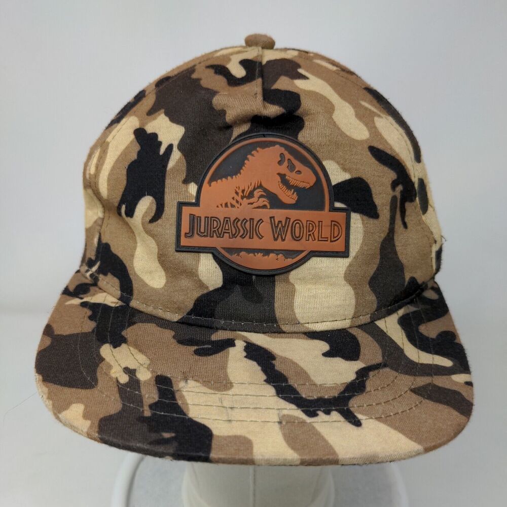 Jurassic World Patch Snapback Hat Camouflage One … - image 2